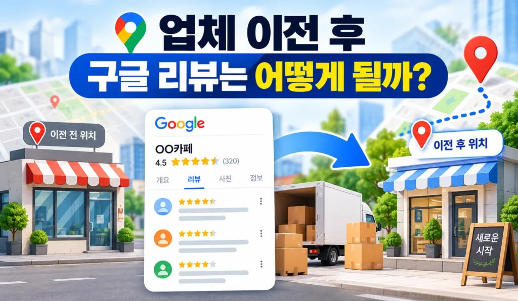 업체 이전 후 구글 리뷰 유지 및 새 주소로 이전하는 방법
